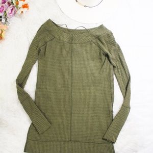 Free People Tops - We the Free Free People Green Kate Thermal Top Free People Tops - We the Free Free People Green Kate Thermal Top